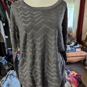 Daisy Fuentes Long Sleeve Gray L